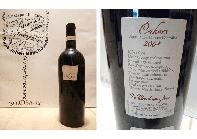 Cahors 2004 - Le Clos d'un Jour - Cuvée Un jour