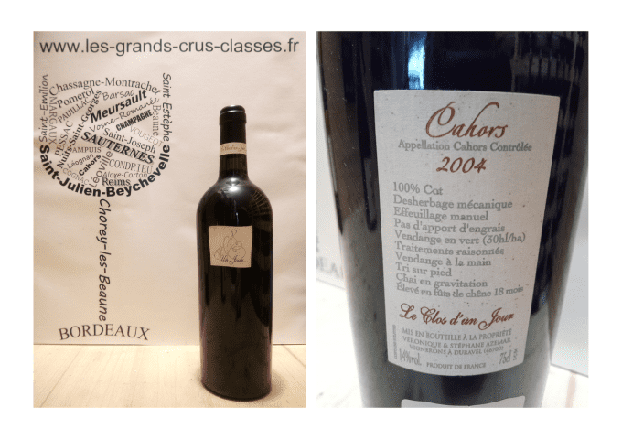 Cahors 2004 - Le Clos d'un Jour - Cuvée Un jour