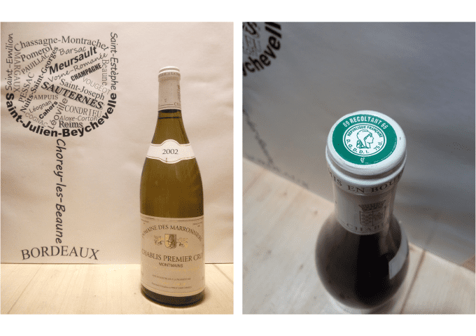 Chablis 1er Cru 2002 - Montmains - Domaine des Marronniers