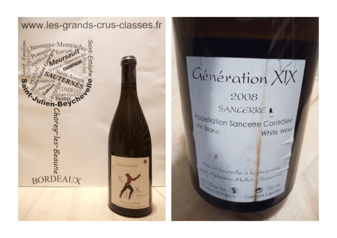 Sancerre 2008 - Génération XIX 2008 - Domaine Alphonse Mellot